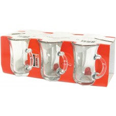 PASABAHCE TEA GLASS HANDLE LARGE 6PC