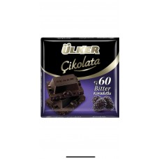 ULKER BITTER CHOCOLATE %60 w B.MULBERRY 60GR